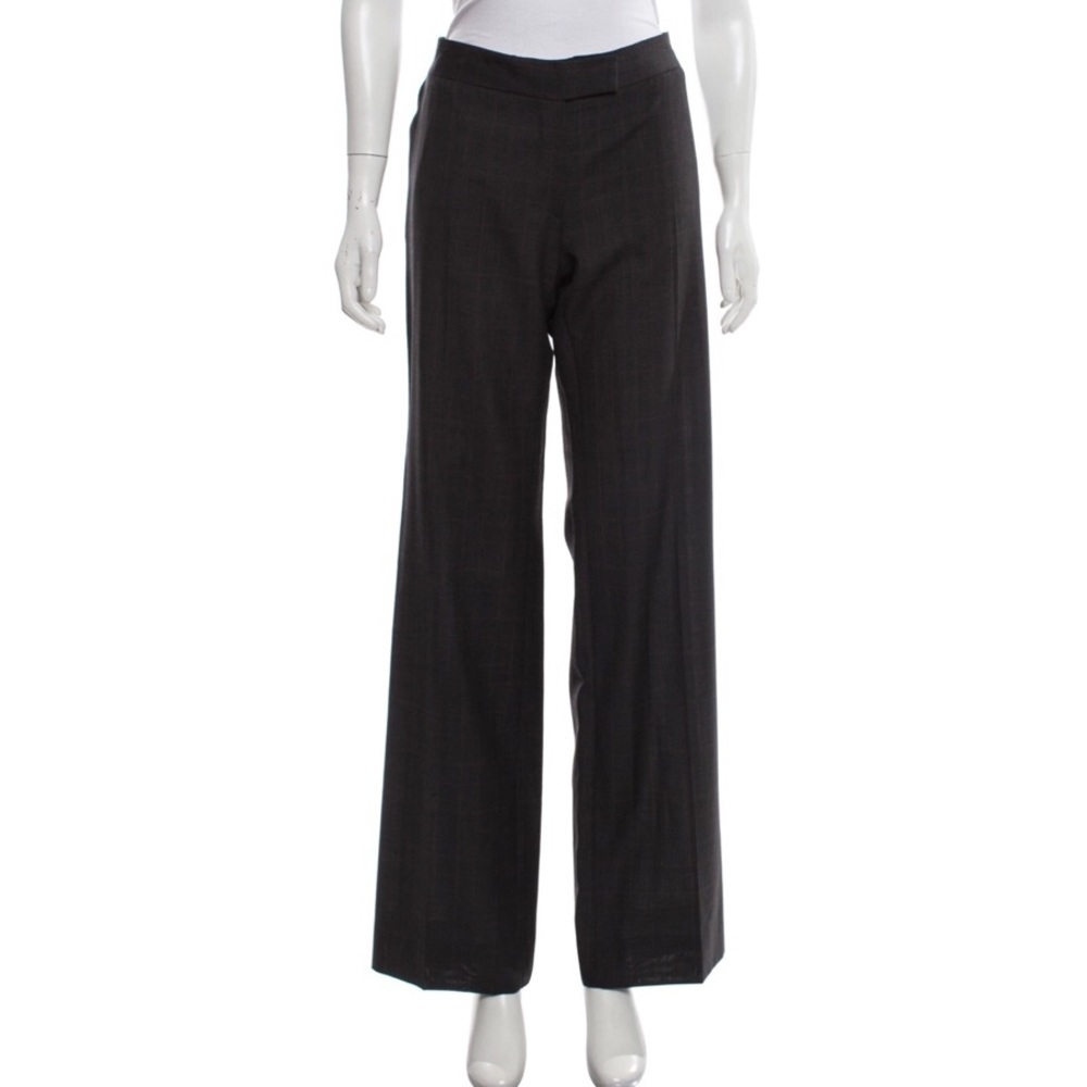 stella mccartney wool wide leg trousers